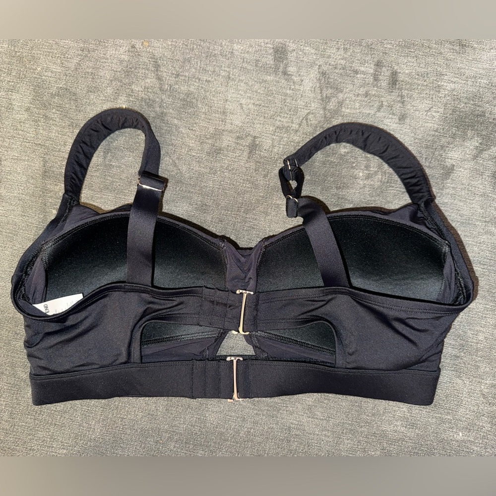 Lands’ End Women’s Plus Size Twist Front Bikini Top - Black - 1X - Picture 3 of 4